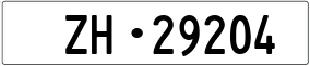 Truck License Plate